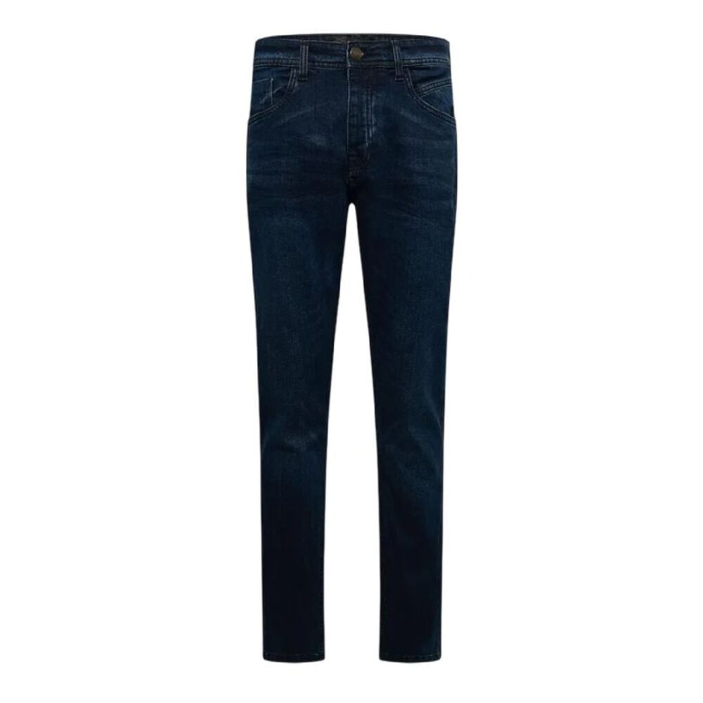 Crosshatch Mens Plain Slim Jeans / Dark Wash